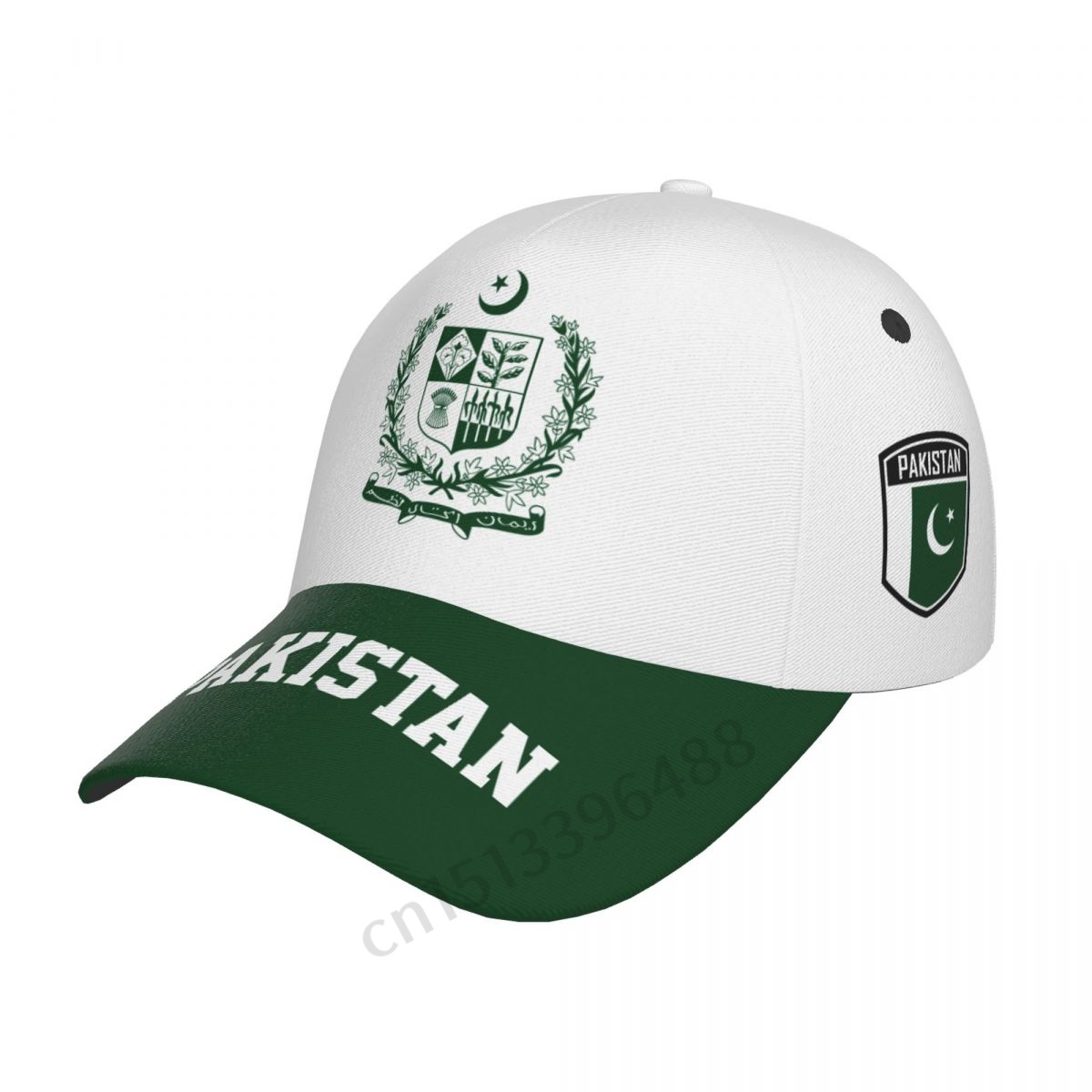 Women Fashion Pakistan - Pakistan-Flagge, 3D-Fußballmütze, Sonnen-Baseballkappe, atmungsaktiv, verstellbar, für