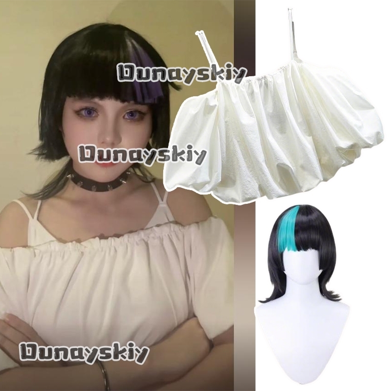 Off Shoulder Top - aBc01Hoshi Kirara Roro Cosplay Kostüme Perücken-Sets
