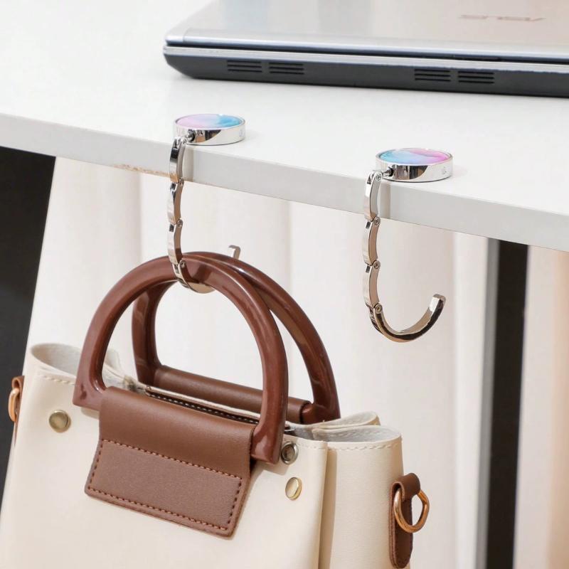 Women Fashion Handbags - Neuer modischer faltbarer Handtaschenhaken, tragbarer Taschenhaken