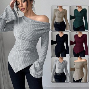 Damen-Bluse mit Langen Ärmeln, – Off Shoulder Top Bewertung und Preis