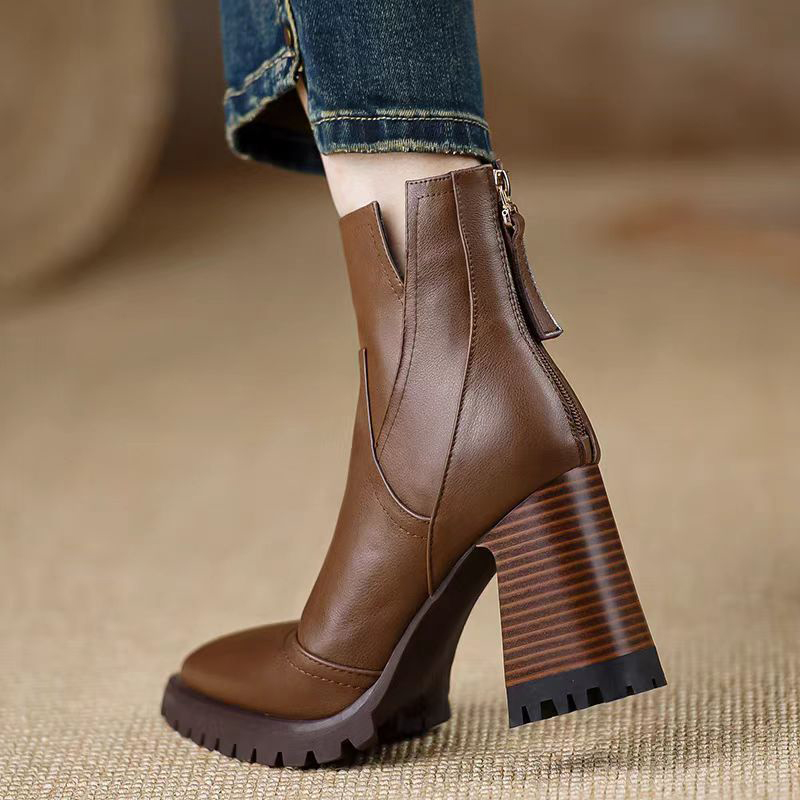 Oulylan Dicke hochhackige Frau – Winter Fashion Women Boots Bewertung und Preis