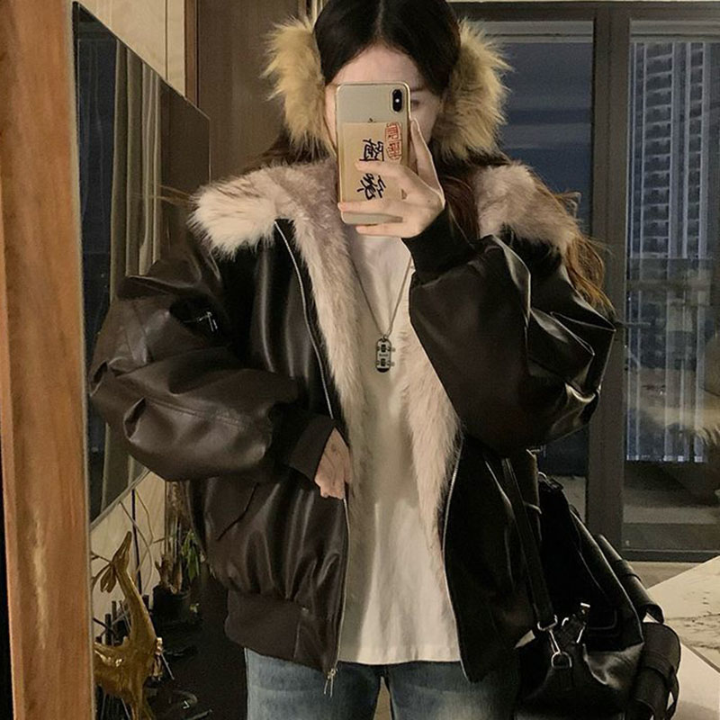 Winter Dicke Warme Fleece-Kapu – Women'S Fashion Bomber Jacket Bewertung und Preis