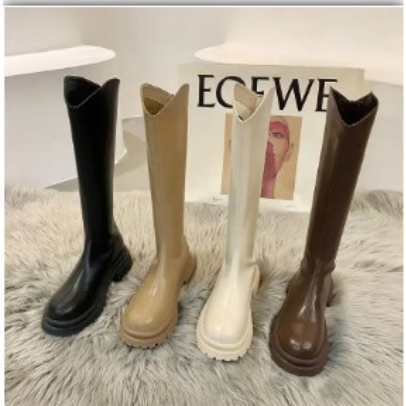 Retro Einfarbige Stiefel Damen – Winter Fashion Women Boots Bewertung und Preis