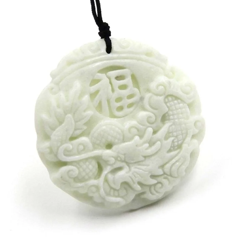 Natürliche Weiße jade Dragon P – Women Fashion Drawing Bewertung und Preis