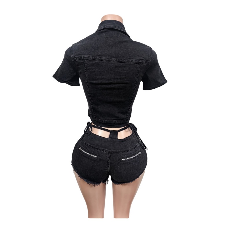 Sexy Denim 2-Teilige Sets Dame – Women Fashion Jeans Top Bewertung und Preis