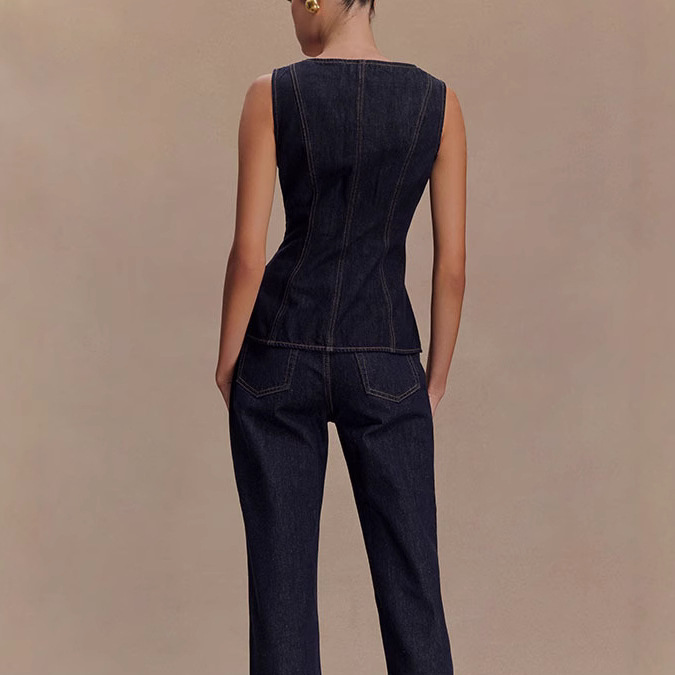 Sommer Denim Hose Sets Frauen  – Women Fashion Jeans Top Bewertung und Preis