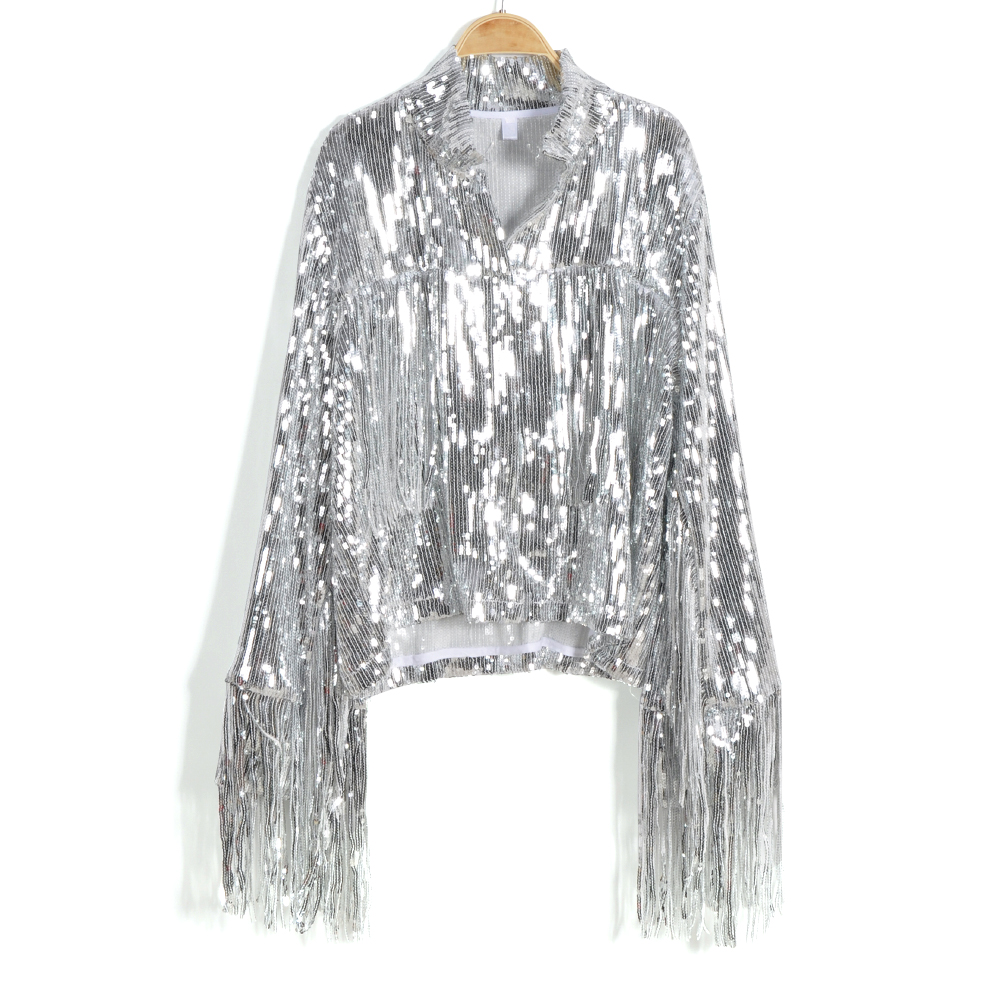 Harajuku Unisex Pailletten Fra – Women'S Fashion Bomber Jacket Bewertung und Preis