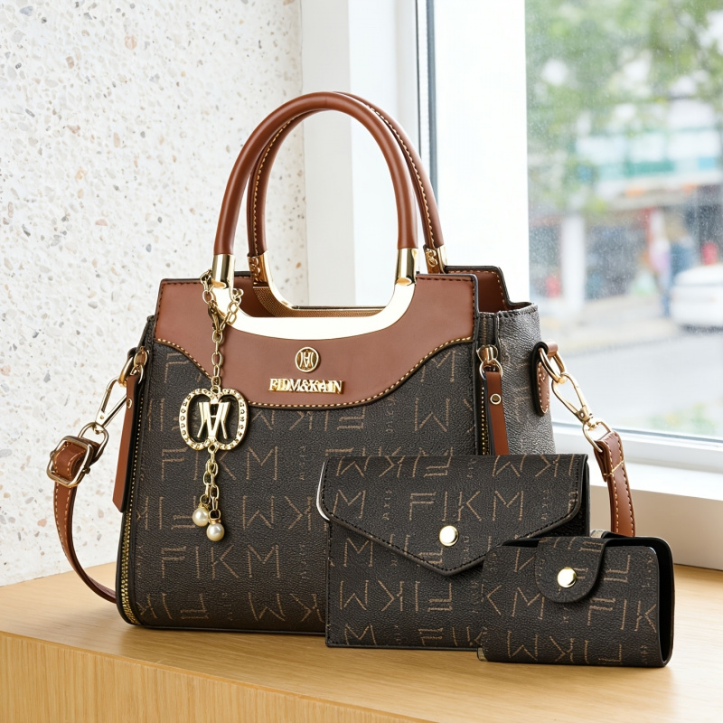 3-teiliges Set luxuriöser, hoc – Women Fashion Handbags Bewertung und Preis