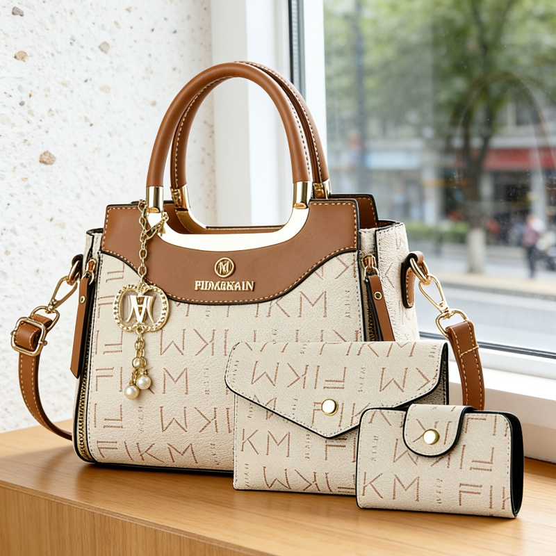 3-teiliges Set luxuriöser, hoc – Women Fashion Handbags Bewertung und Preis