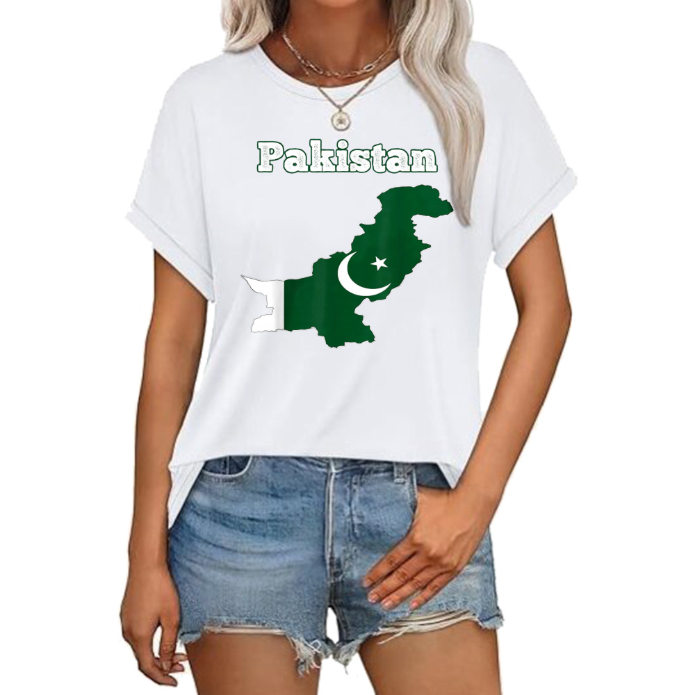 Pakistan-Flaggen-T-Shirt zum 1 – Women Fashion Pakistan Bewertung und Preis