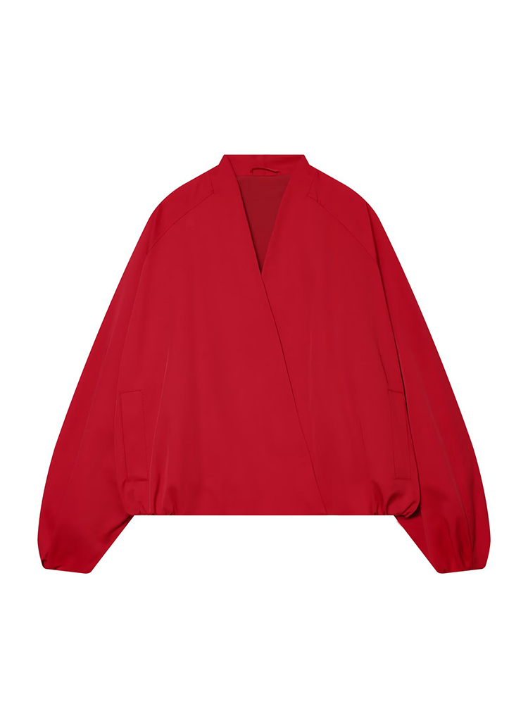 TFMLN Modische Rote Kurze Bomb – Women'S Fashion Bomber Jacket Bewertung und Preis