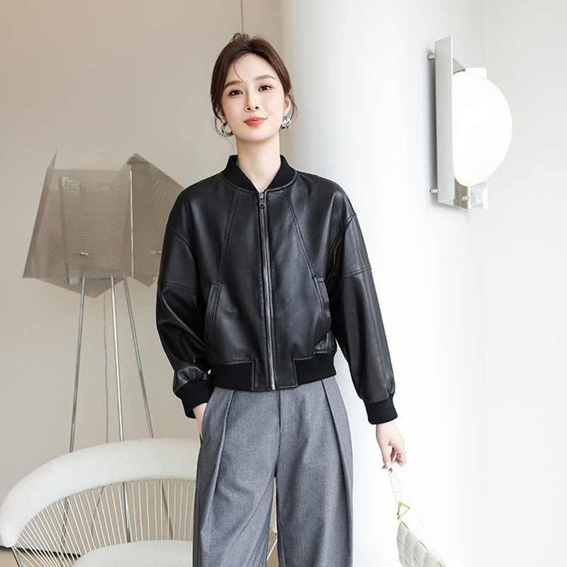 Amerikanischen Retro Faux Lede – Women'S Fashion Bomber Jacket Bewertung und Preis
