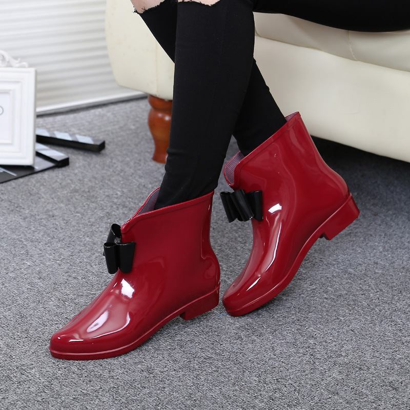 Frauen Blume Bowtie Ankle Boot – Women'S Fashion Rain Boots Bewertung und Preis