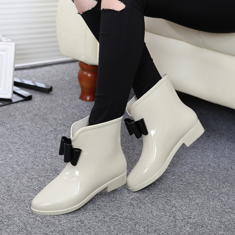 Frauen Blume Bowtie Ankle Boot – Women'S Fashion Rain Boots Bewertung und Preis