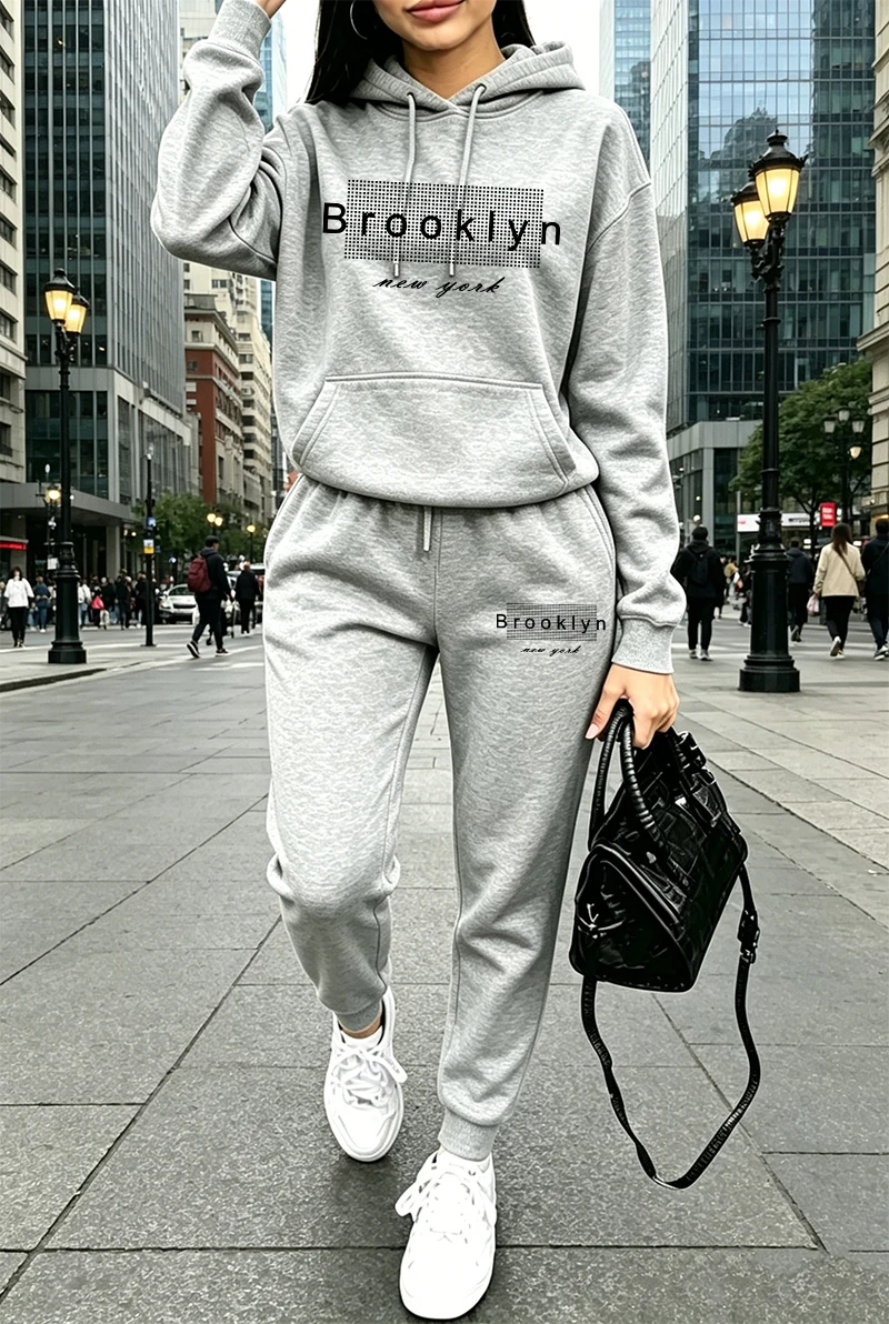 Damen-Trainingsanzug mit Aufdr – Women'S Fashion Sweatshirts Bewertung und Preis