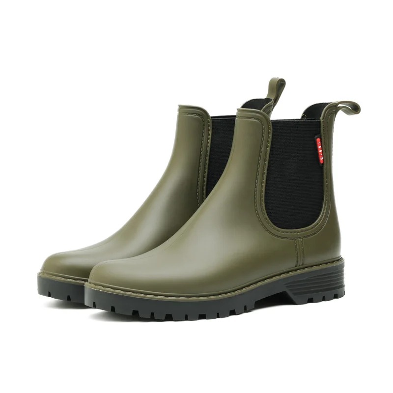 Kurze, rutschfeste Regenschuhe – Women'S Fashion Rain Boots Bewertung und Preis