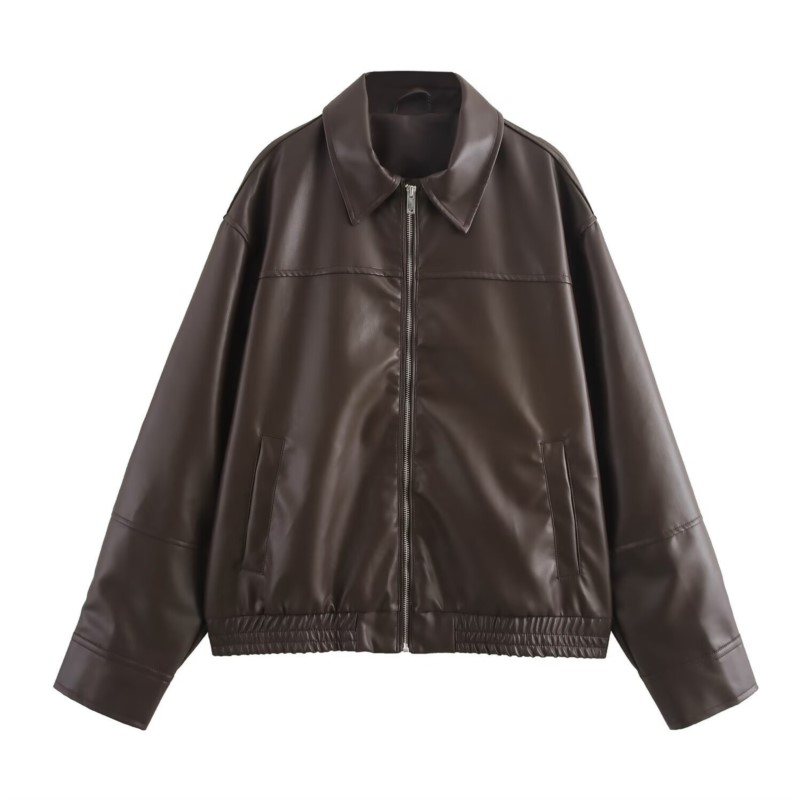 Vintage PU Leder Bomber Jacken – Women'S Fashion Bomber Jacket Bewertung und Preis