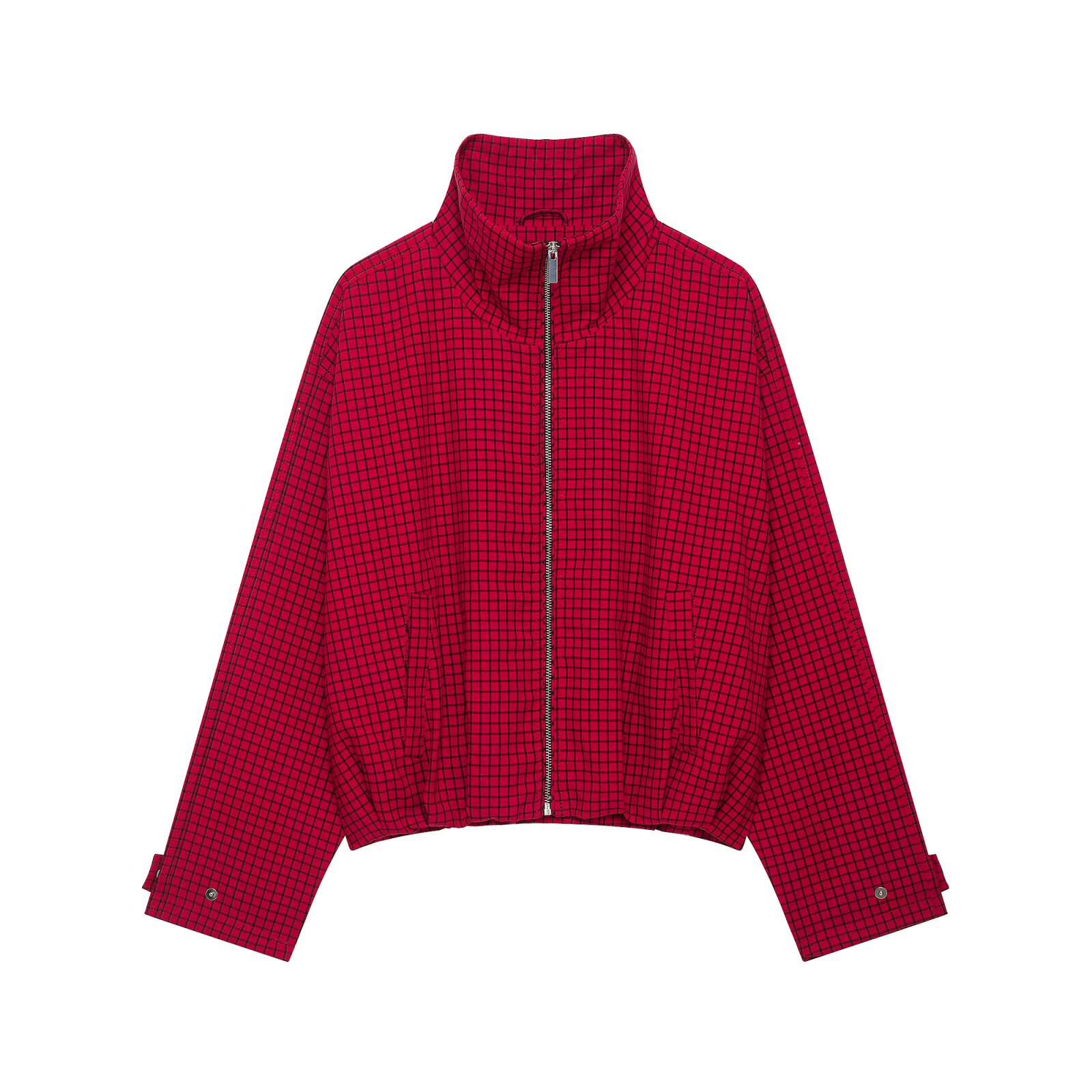 Herbstmode Karierte Bomberjack – Women'S Fashion Bomber Jacket Bewertung und Preis