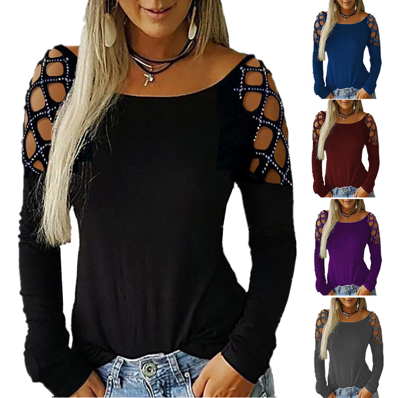 Damen Off-Shoulder Langarm T-S – Off Shoulder Top Bewertung und Preis